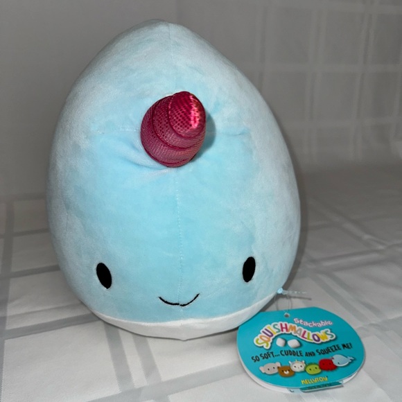 Squishmallows Wally Blue Narwhal 12” Plush Kellytoy 2019 NWT - Picture 1 of 6